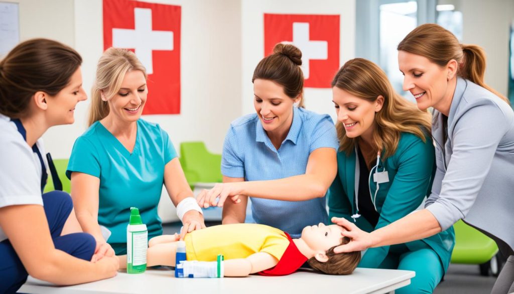 Paediatric first aid training