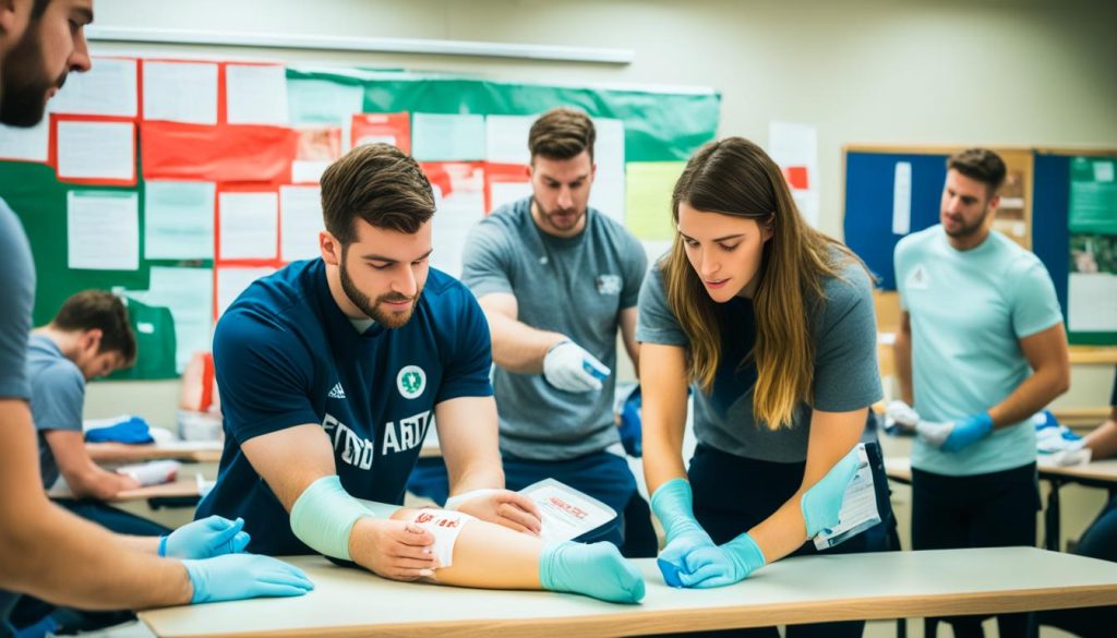 School first aid training