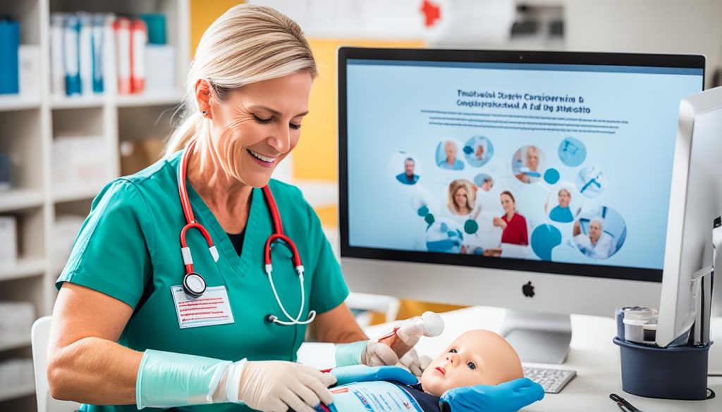 Blended paediatric first aid