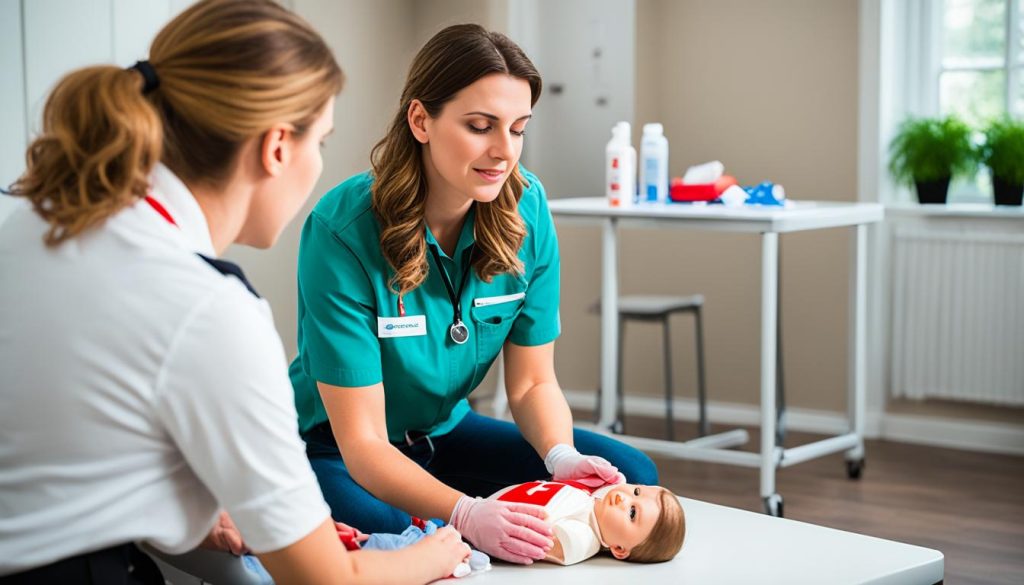 Babysitter first aid training