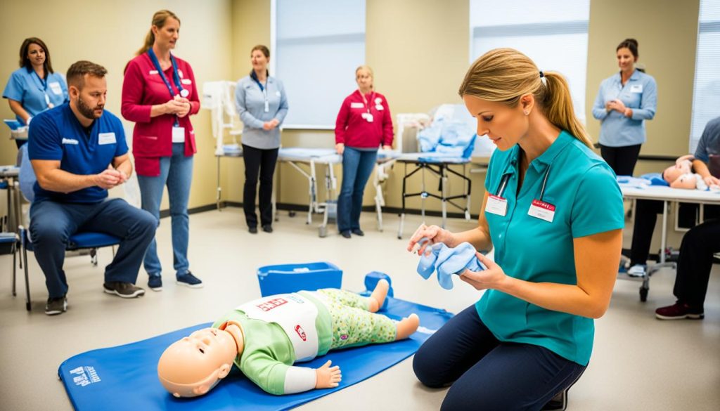 Paediatric CPR training