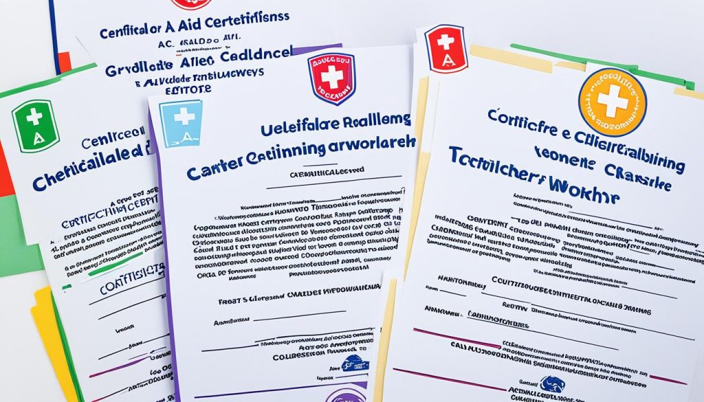 First aid skills for childcare workers