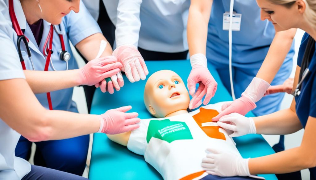 Paediatric first aid simulation